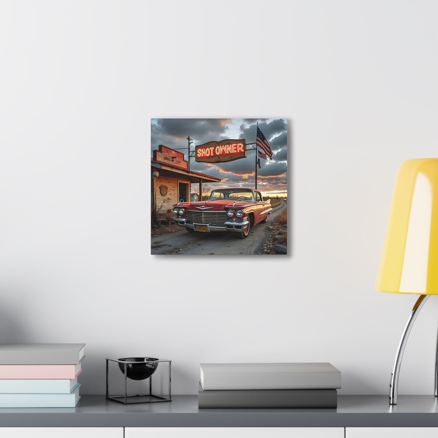 Canvas Prints - Mid West Neon Sign Shot Owner scene