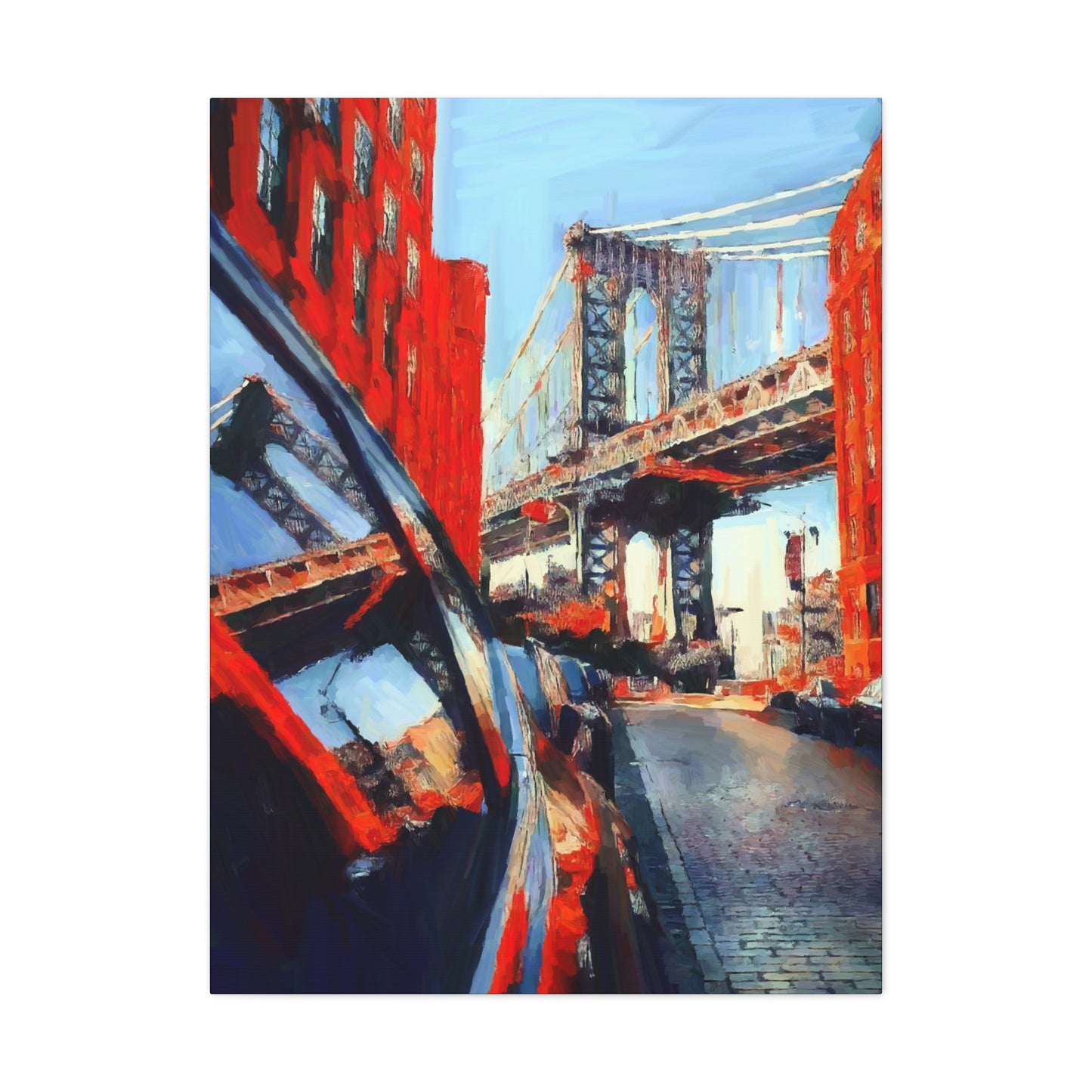 New York Manhattan Bridge print on Canvas Gallery Wraps