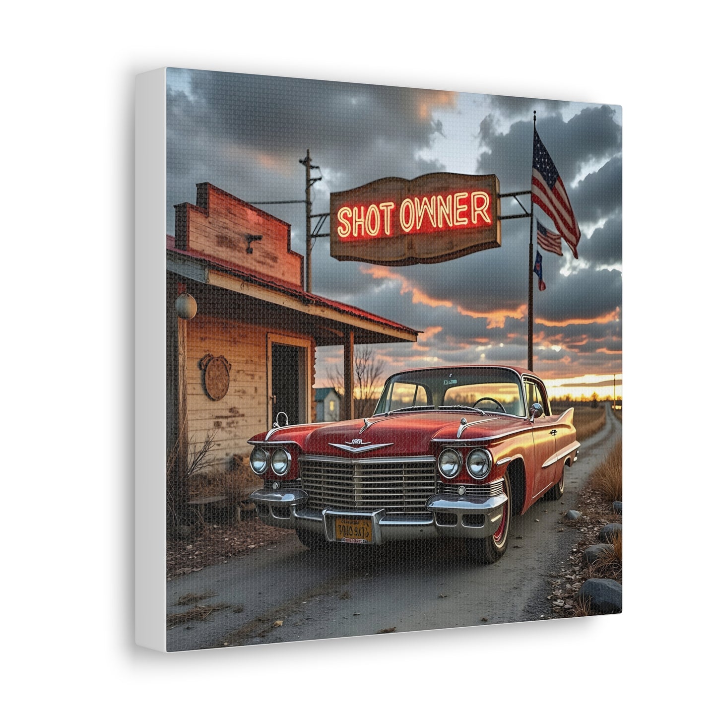 Canvas Prints - Mid West Neon Sign Shot Owner scene