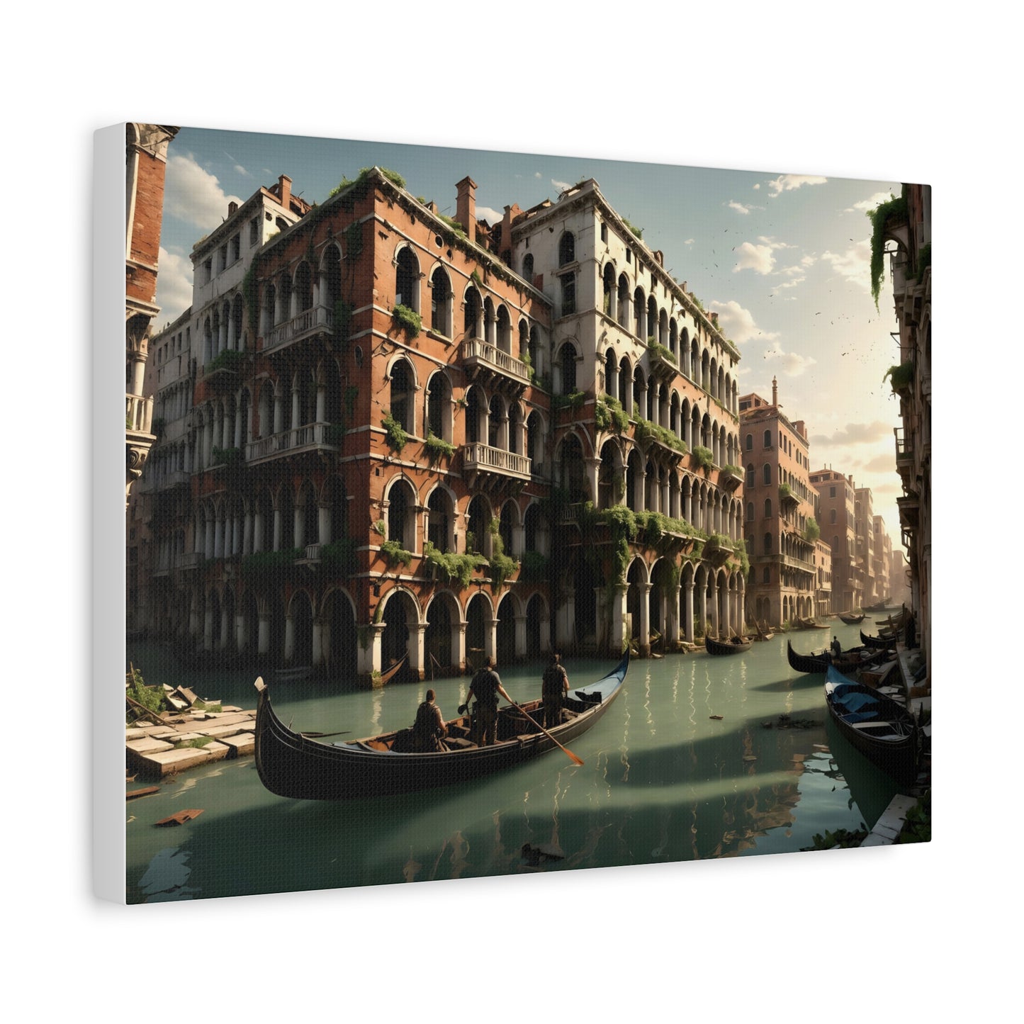 Canvas Wall Art - Post Apocalyptic Venice Fantasy