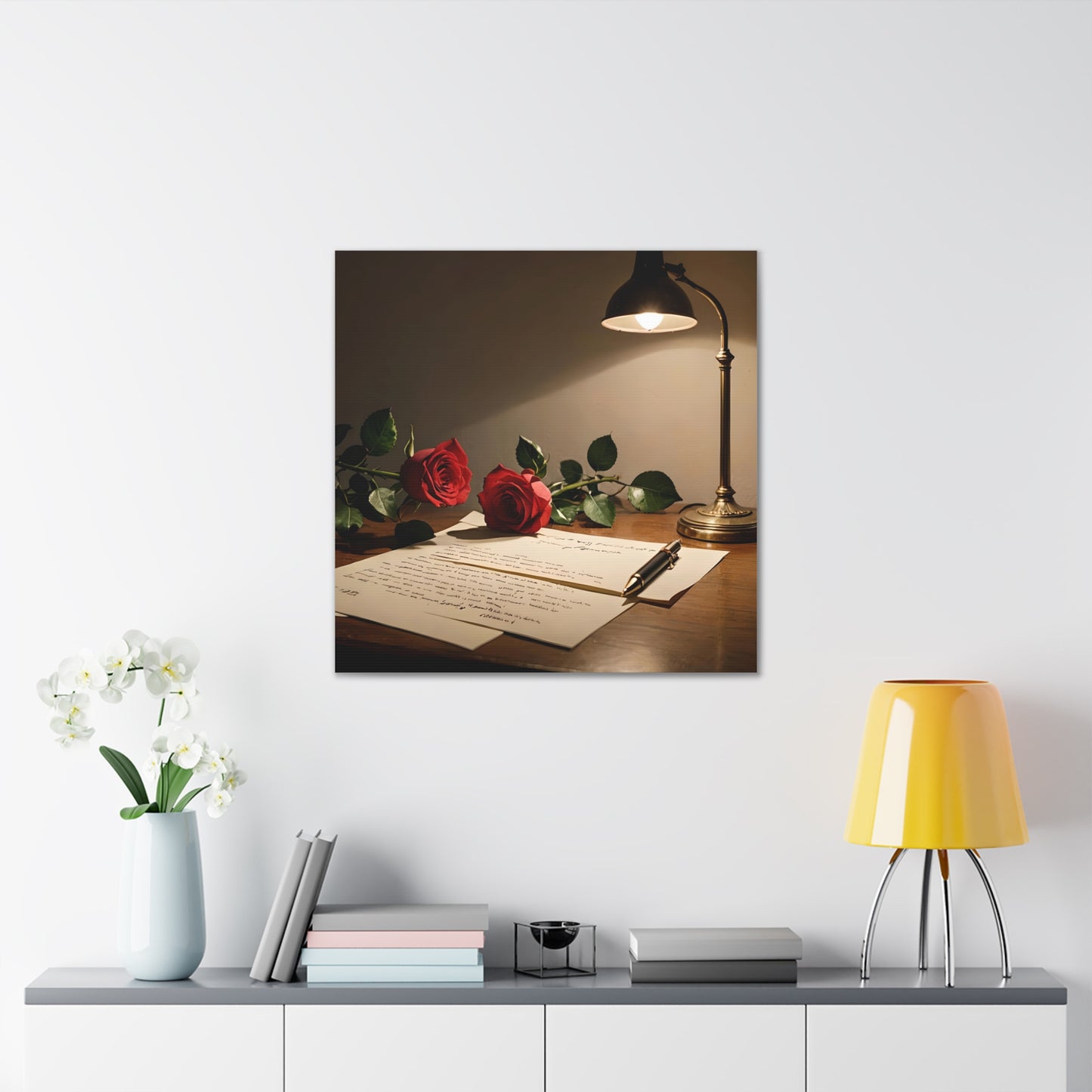 Canvas Gallery Wraps - Still Life with Love Letter Wall Art