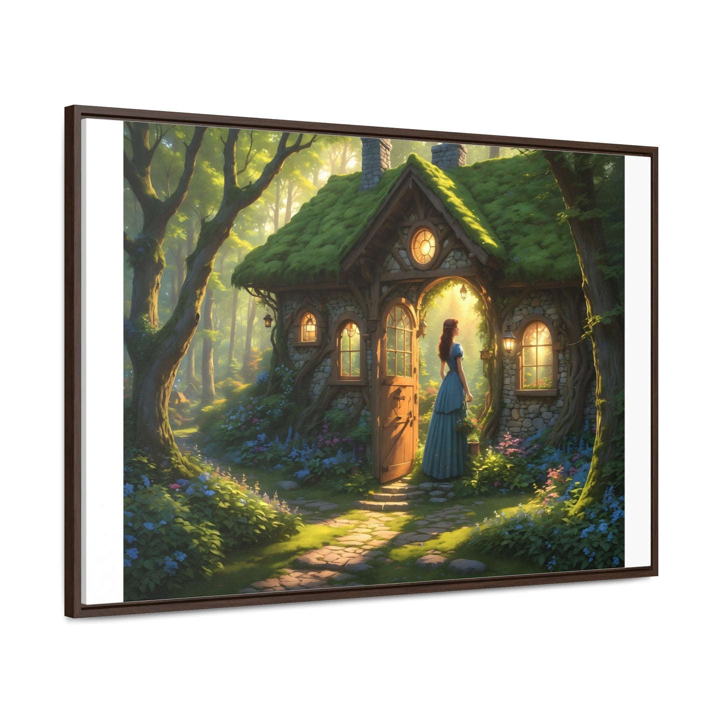 Canvas Wrap, Magic Forest Cottage Landscape