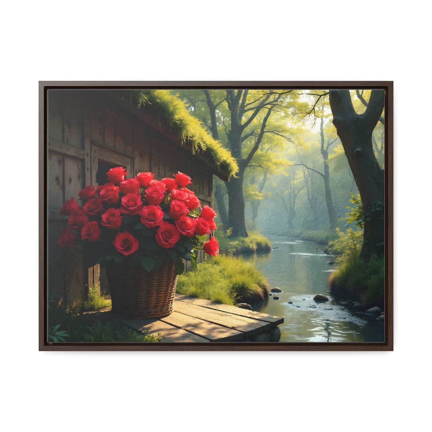 Canvas Prints - Forest Landscape Scenery Horizontal Frame