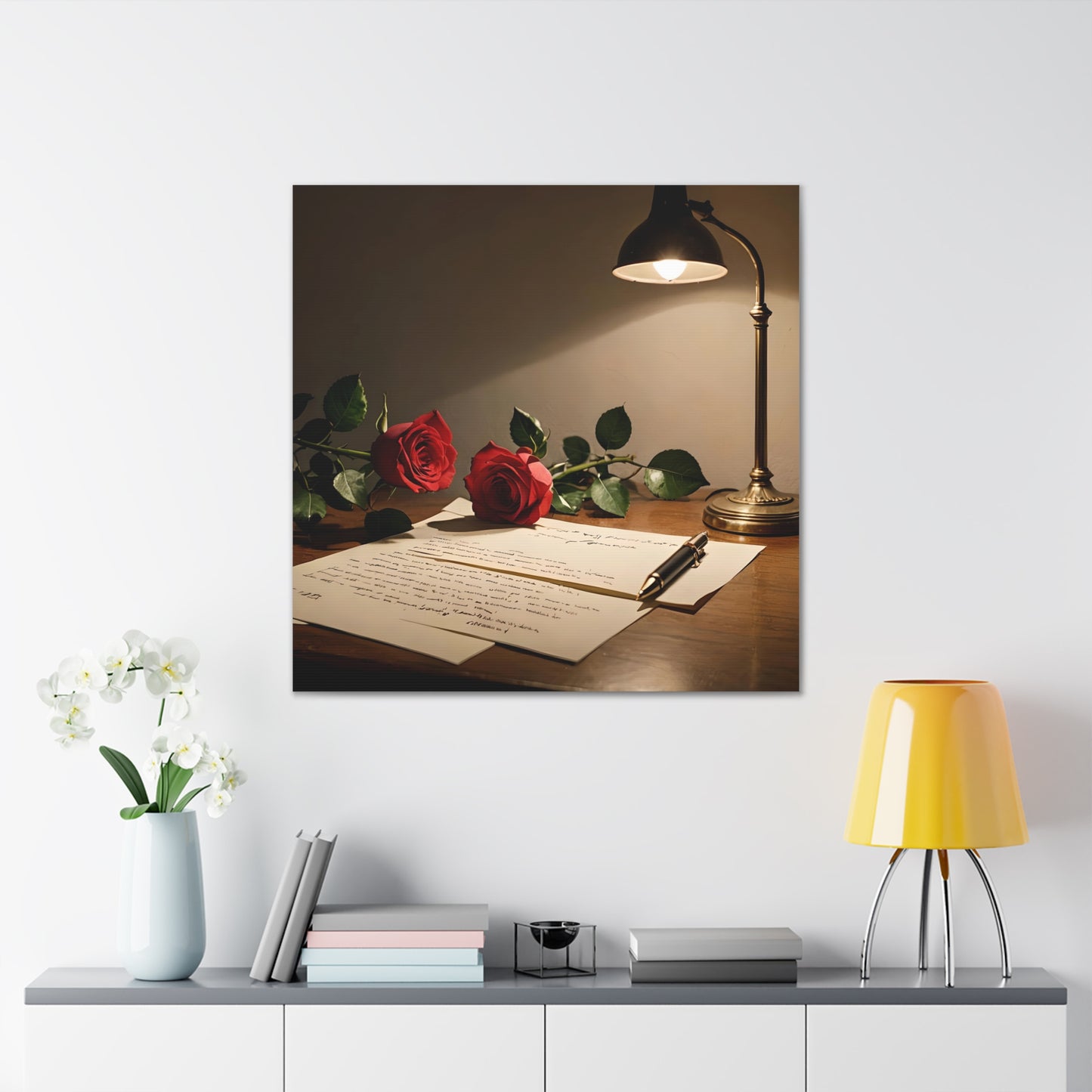 Canvas Gallery Wraps - Still Life with Love Letter Wall Art