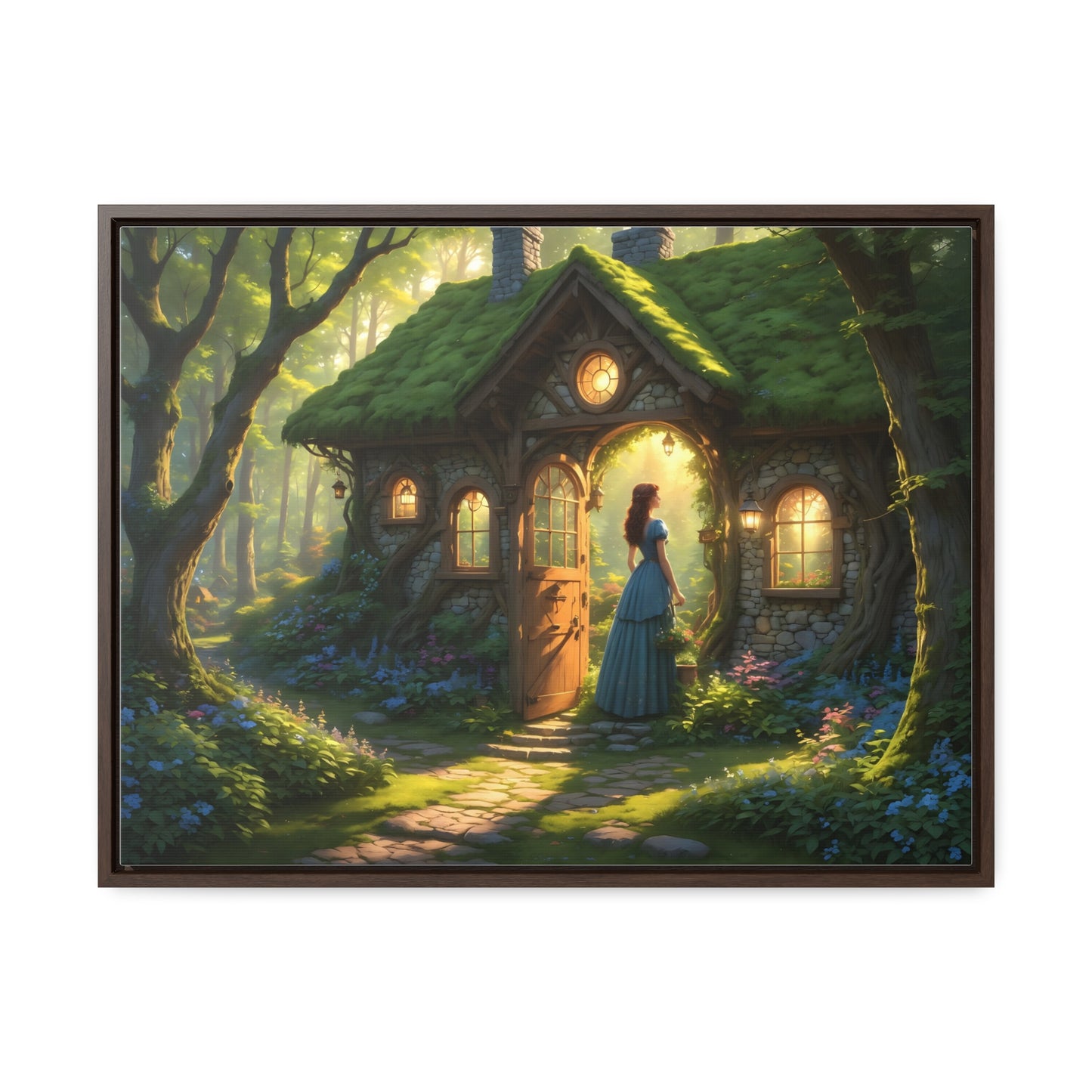 Canvas Wrap, Magic Forest Cottage Landscape