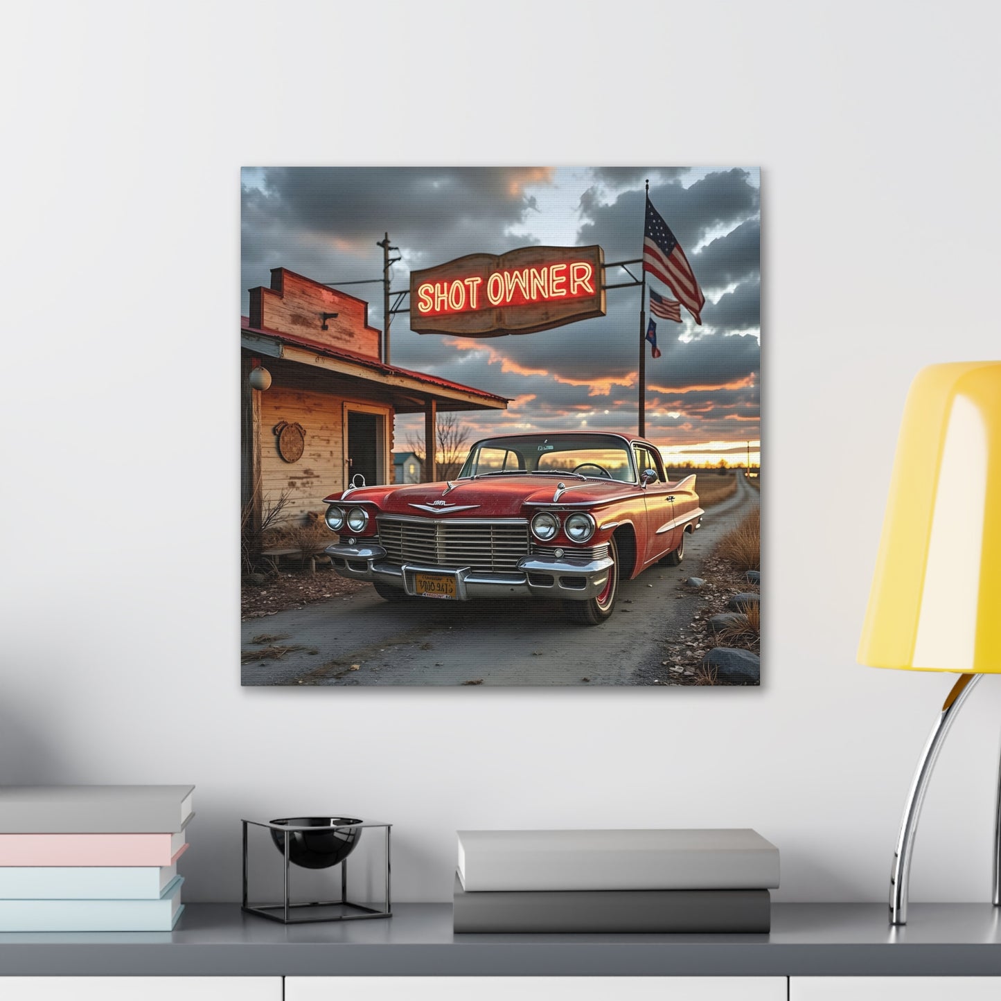 Canvas Prints - Mid West Neon Sign Shot Owner scene