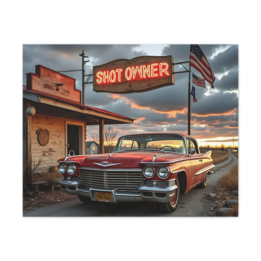 Canvas Prints - Mid West Neon Sign Shot Owner scene