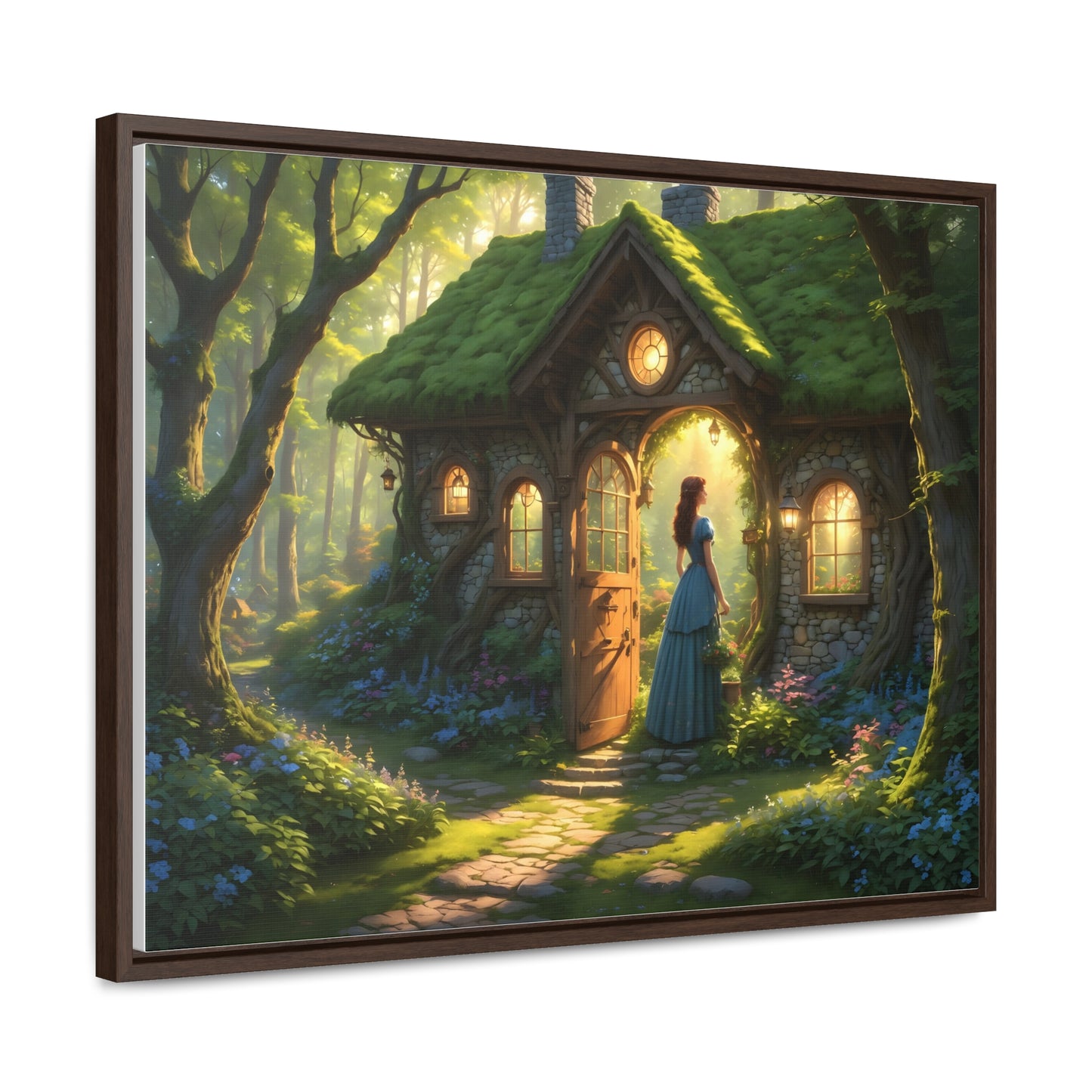 Canvas Wrap, Magic Forest Cottage Landscape