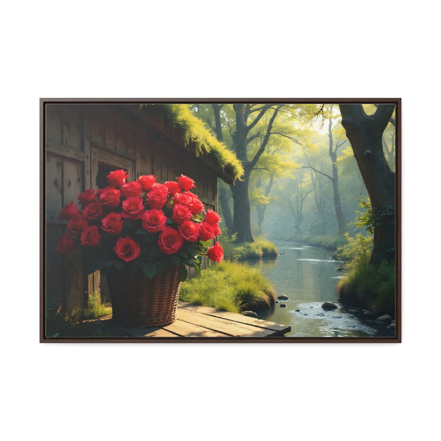 Canvas Prints - Forest Landscape Scenery Horizontal Frame