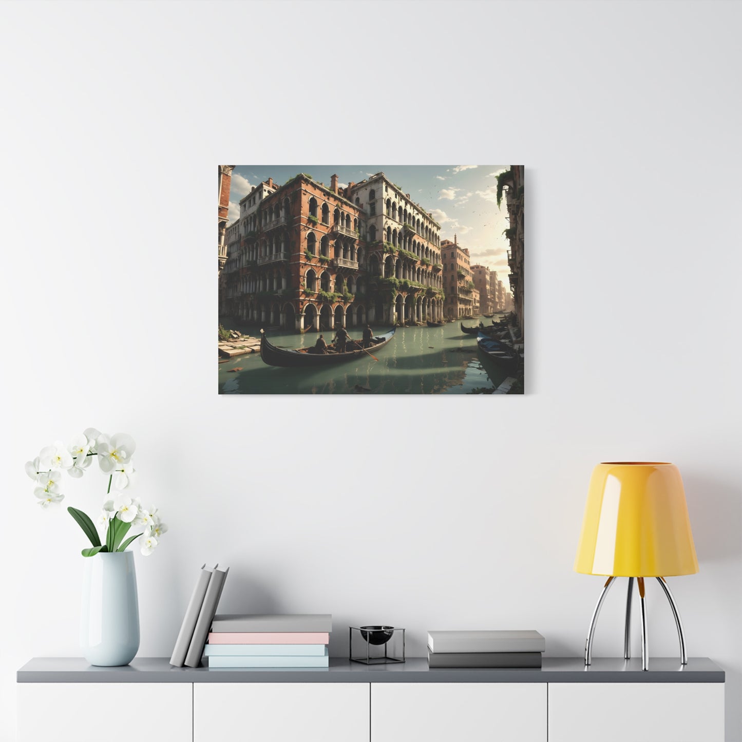 Canvas Wall Art - Post Apocalyptic Venice Fantasy