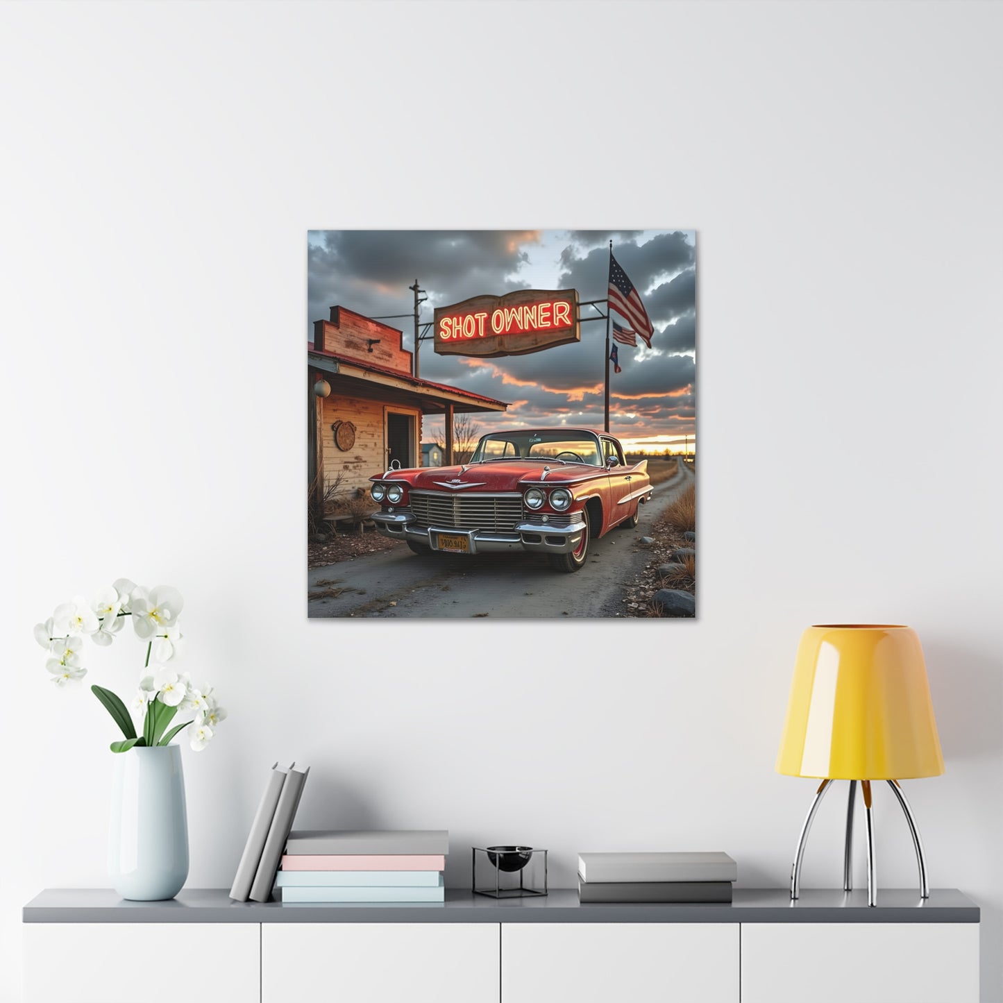 Canvas Prints - Mid West Neon Sign Shot Owner scene