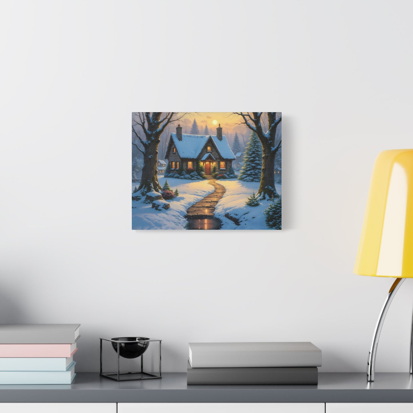 Canvas Art Print - Hidden Cottage, Thomas Kinkade Inspired artwork