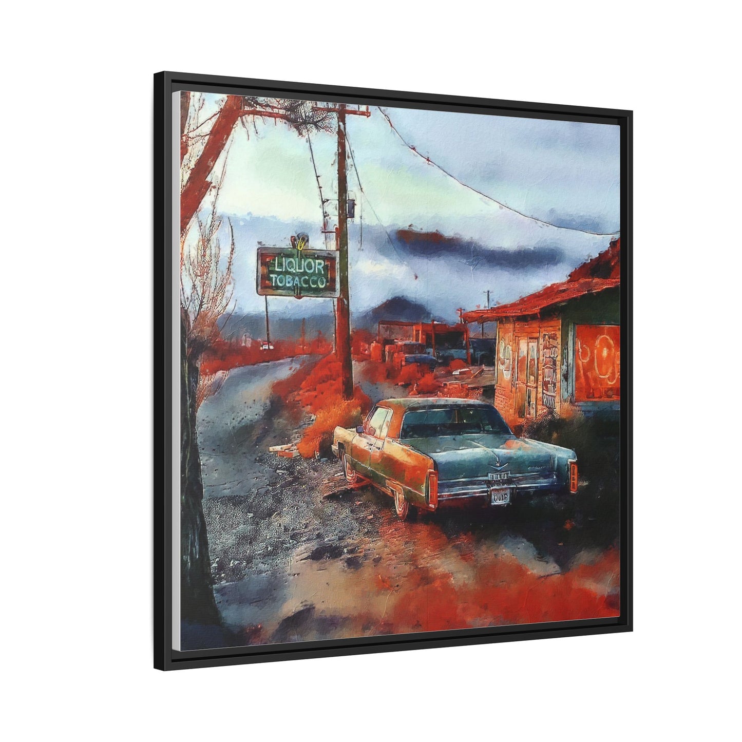 American Mid West scene, Canvas Art