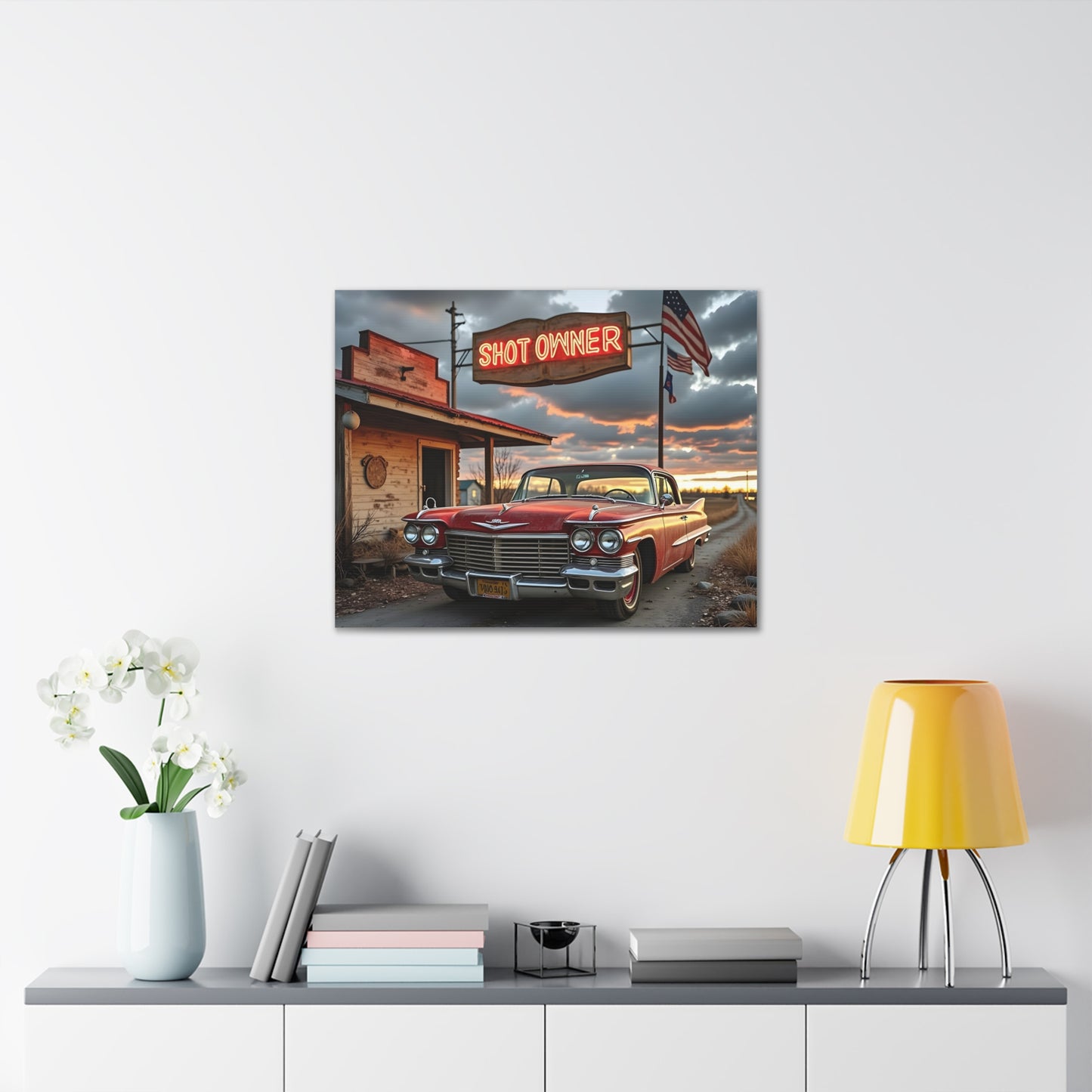 Canvas Prints - Mid West Neon Sign Shot Owner scene