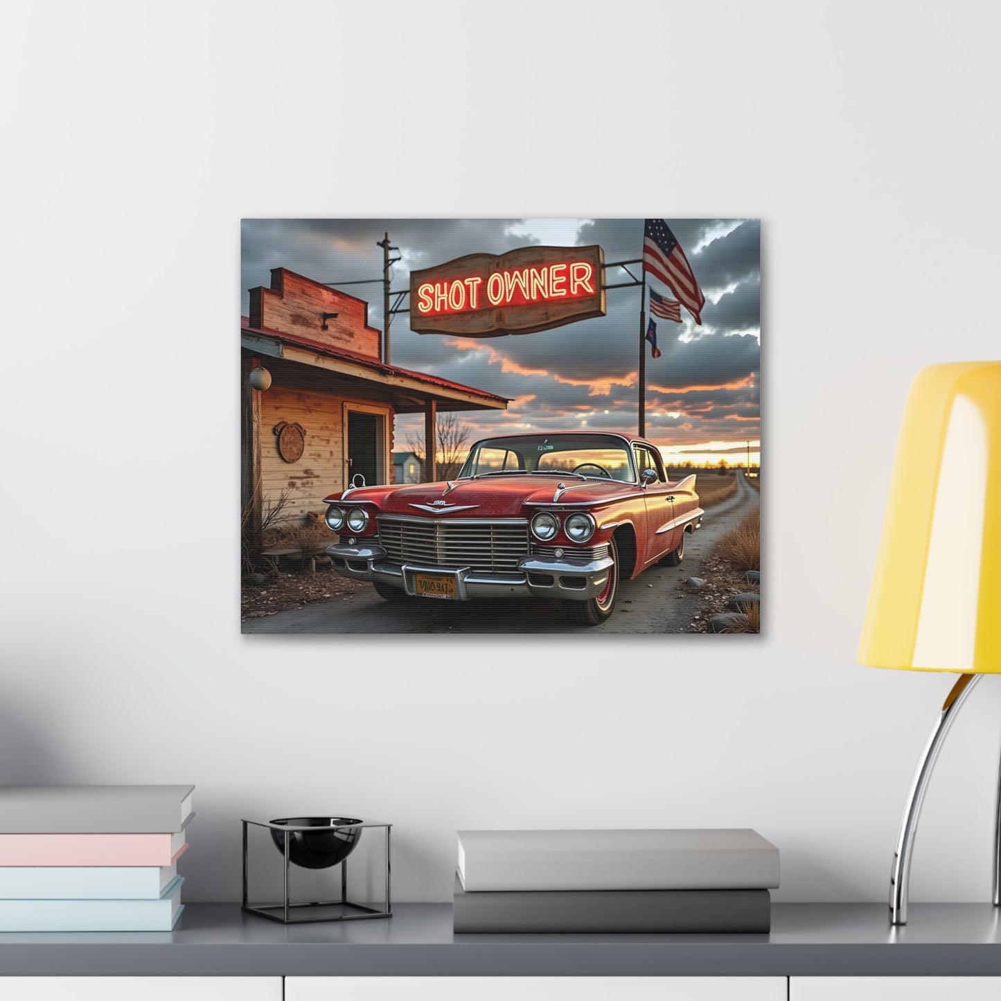 Canvas Prints - Mid West Neon Sign Shot Owner scene