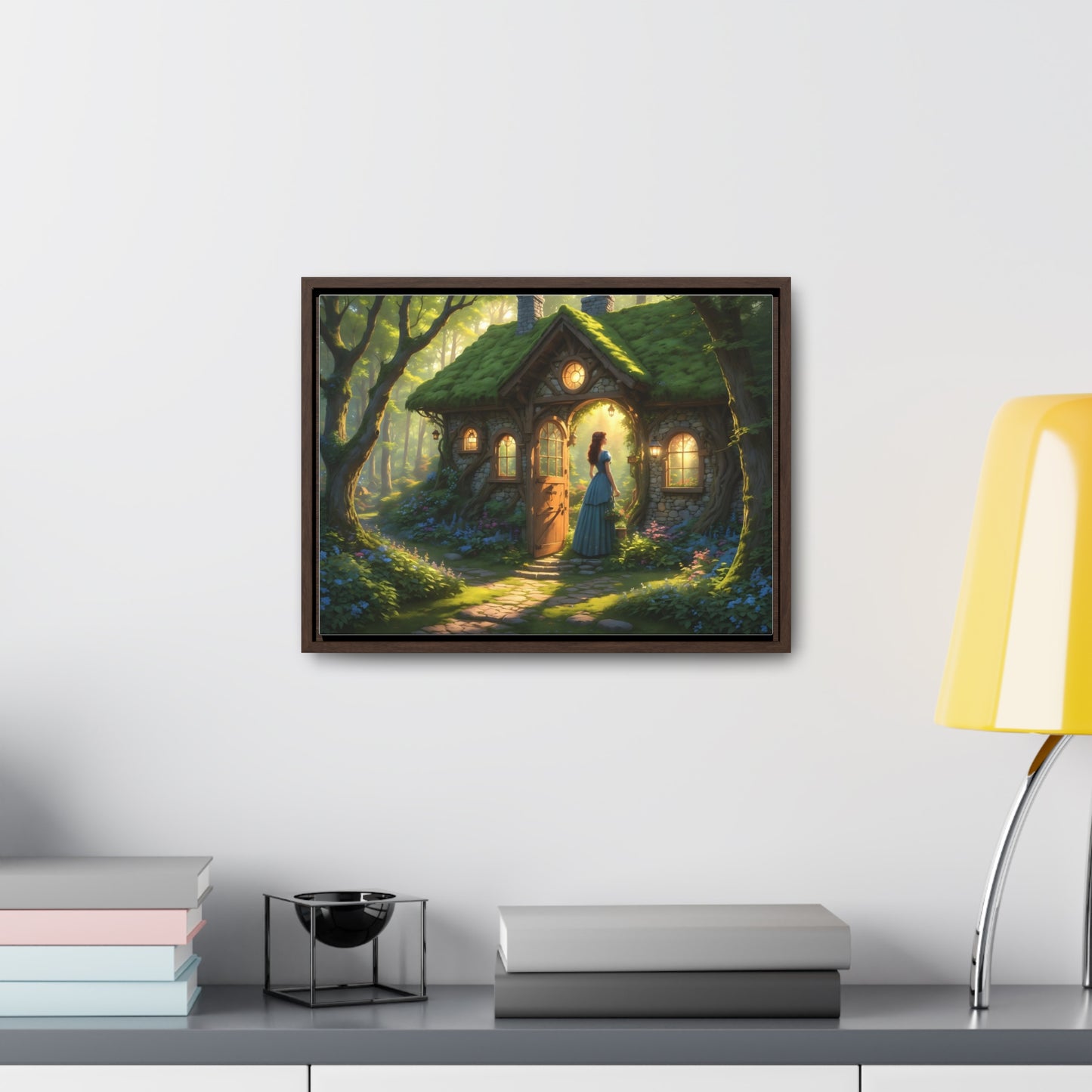 Canvas Wrap, Magic Forest Cottage Landscape