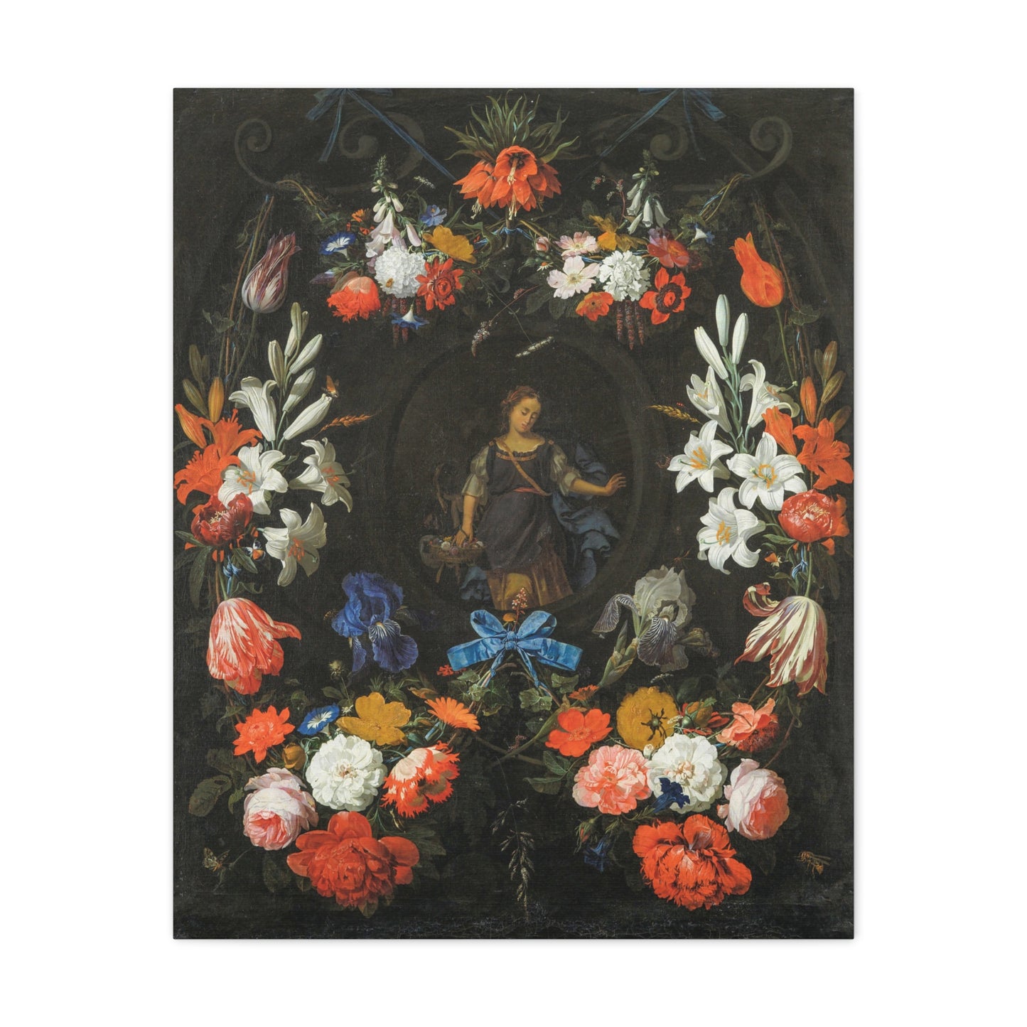 Canvas Print Classic Floral Still-Life Painting