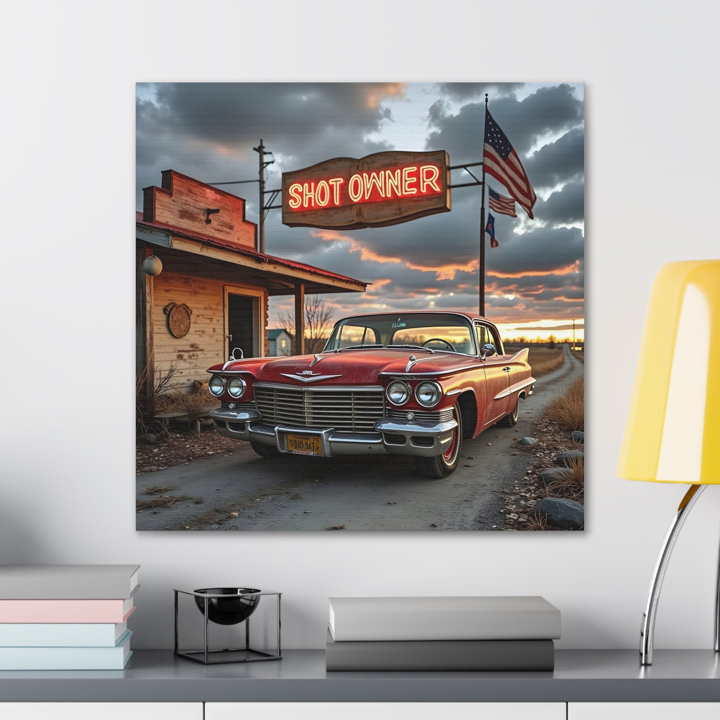 Canvas Prints - Mid West Neon Sign Shot Owner scene