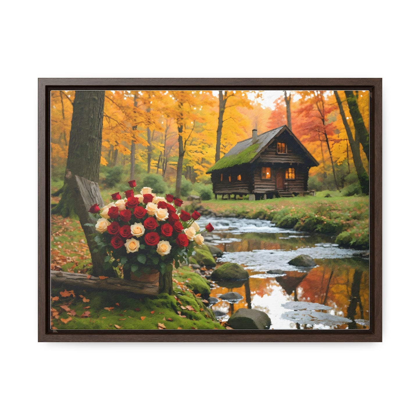 Gallery Canvas Wraps, Horizontal Frame, Forest landscape idyllic atmosphere