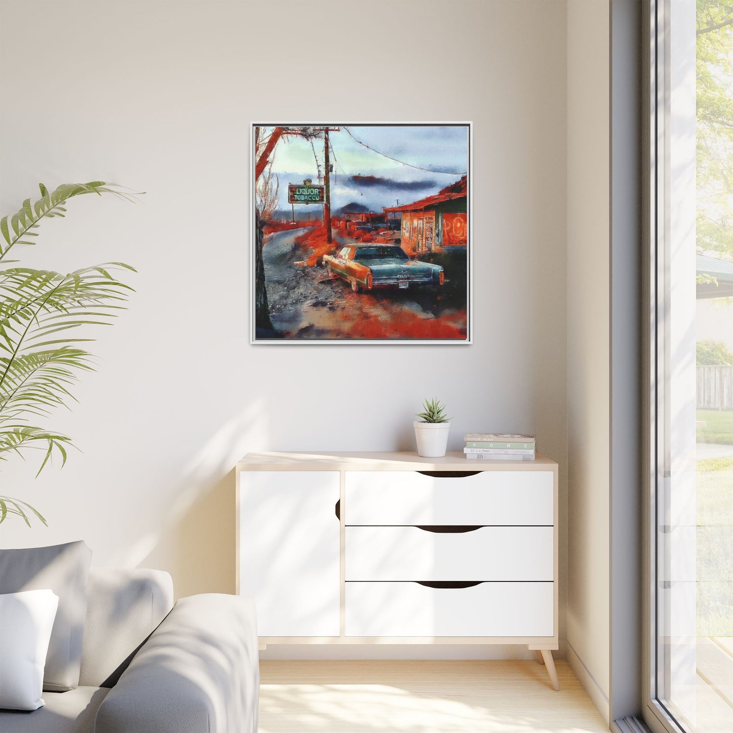 American Mid West scene, Canvas Art