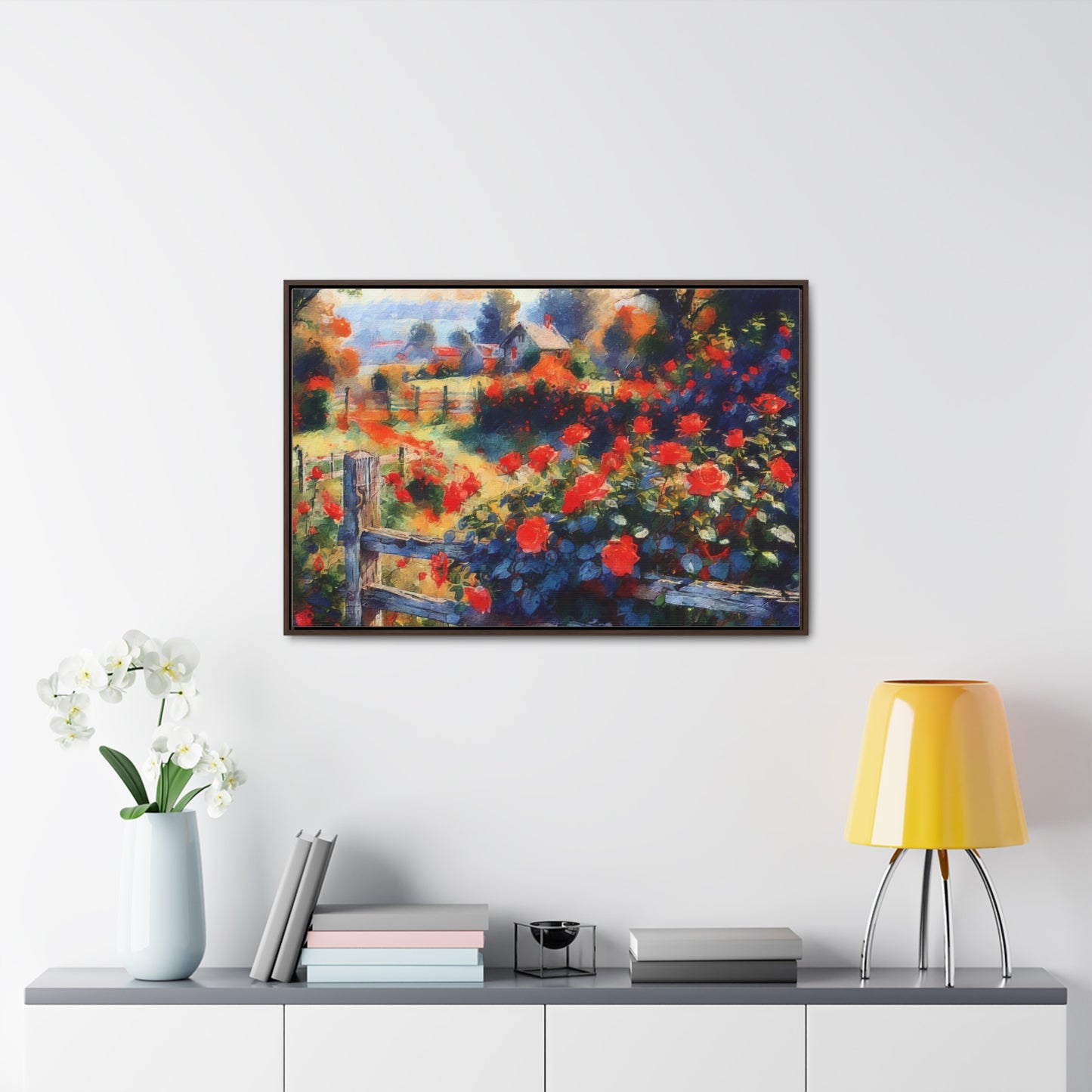 Canvas Wraps Roses Scene Wall Art