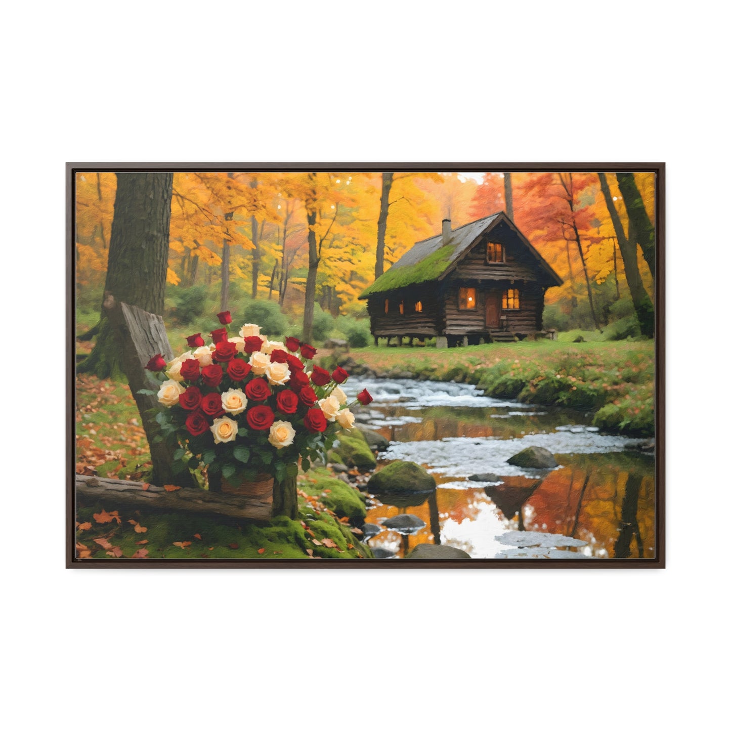 Gallery Canvas Wraps, Horizontal Frame, Forest landscape idyllic atmosphere