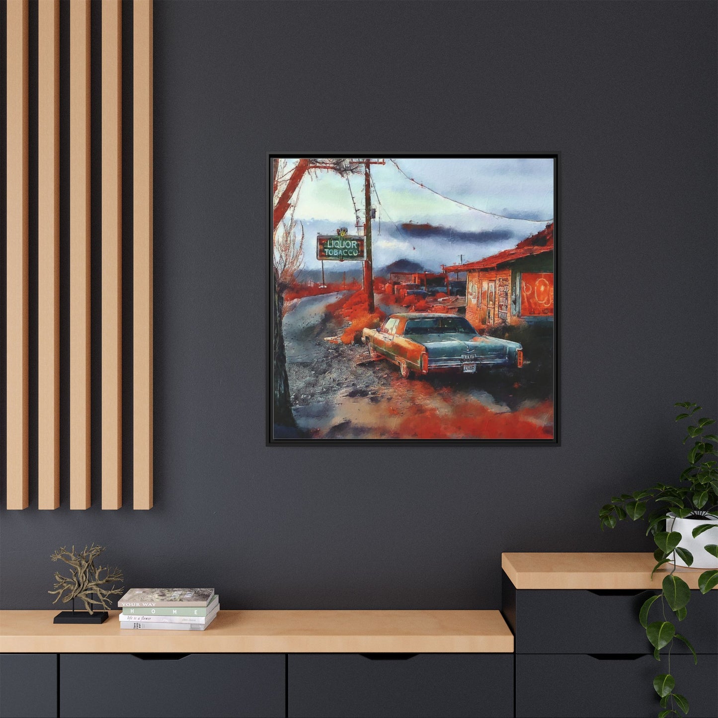 American Mid West scene, Canvas Art