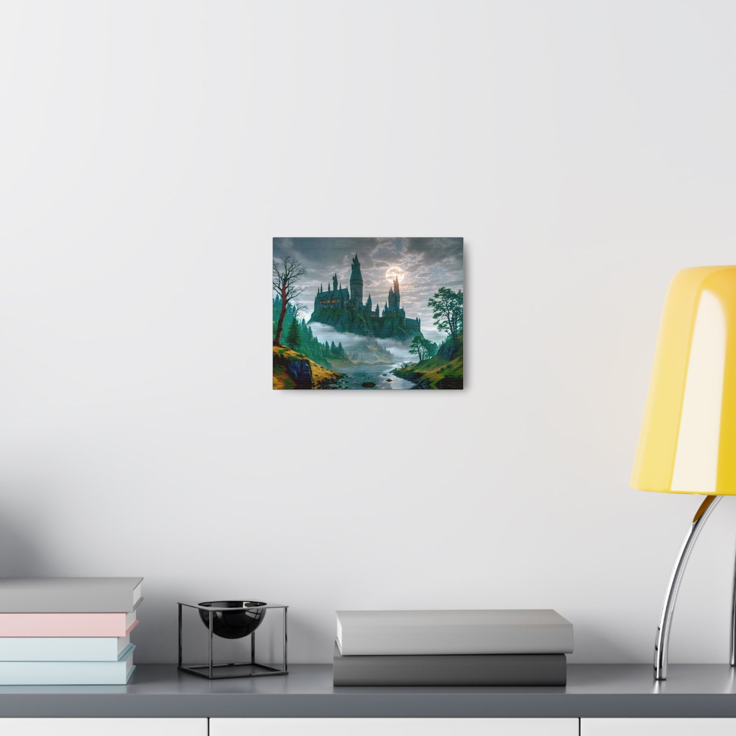 Canvas Print, Hogwarts Castle under the moonlight