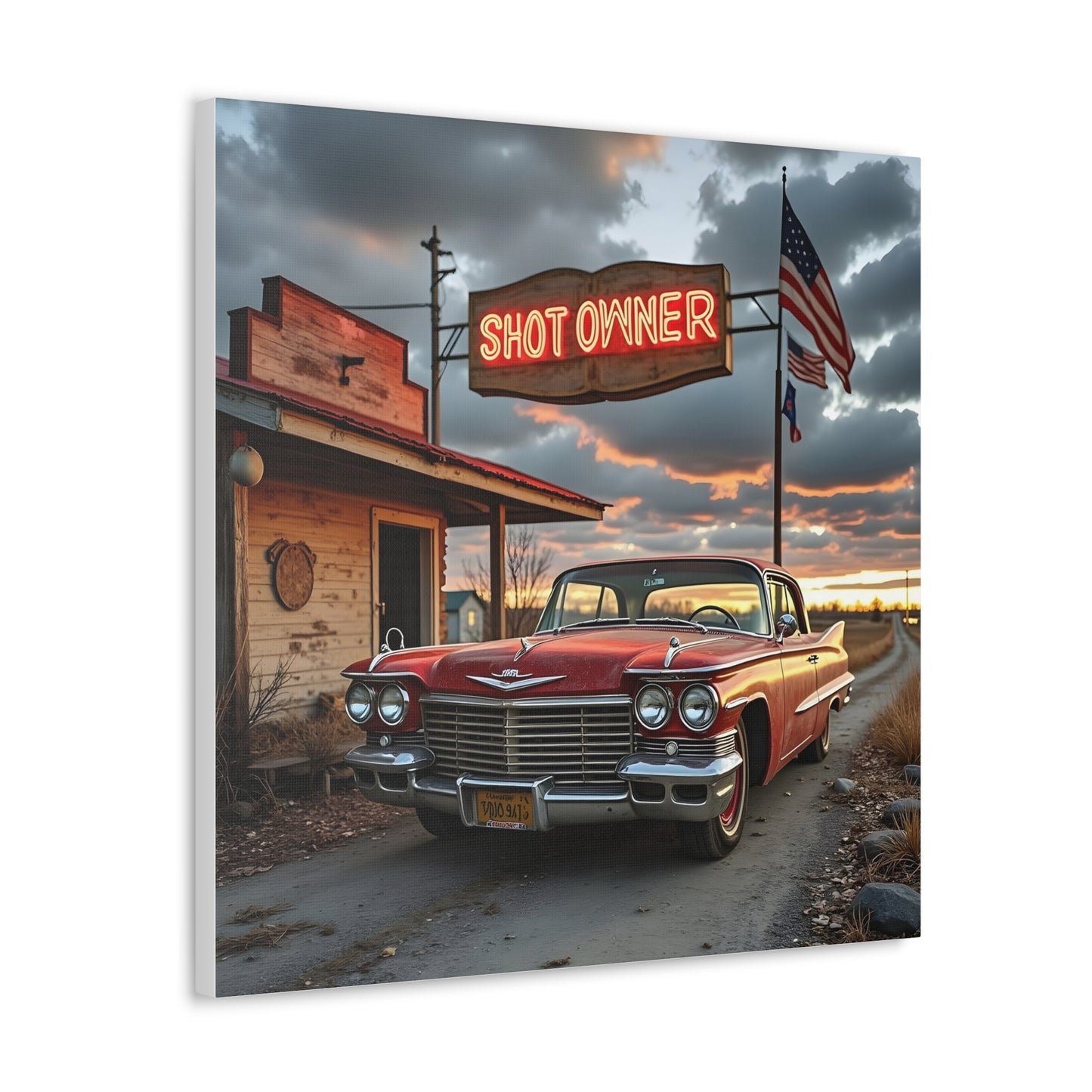 Canvas Prints - Mid West Neon Sign Shot Owner scene