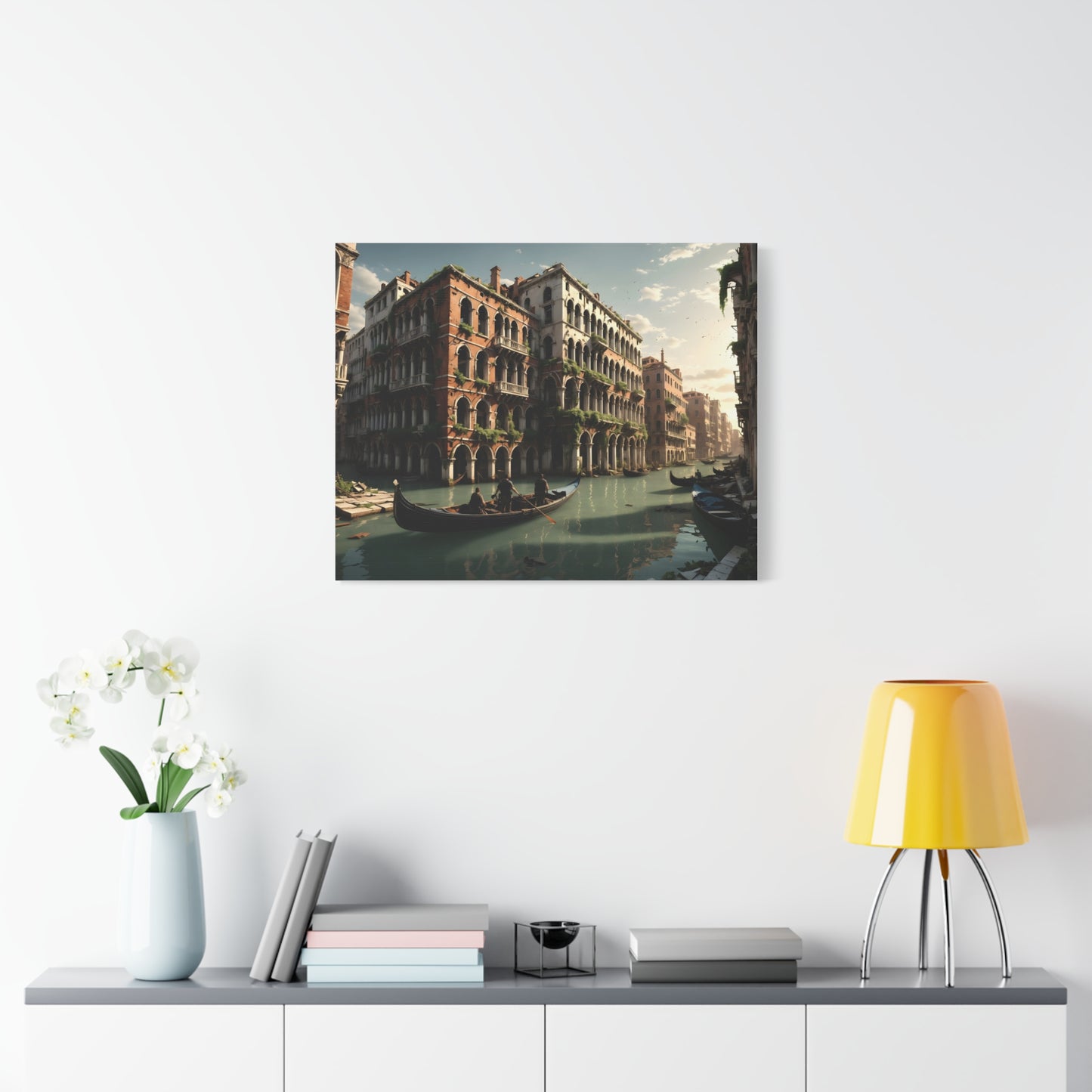 Canvas Wall Art - Post Apocalyptic Venice Fantasy