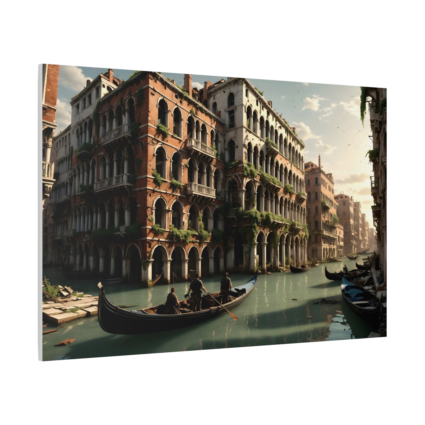 Canvas Wall Art - Post Apocalyptic Venice Fantasy